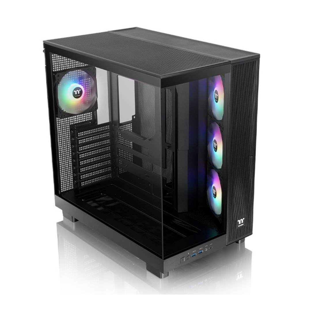 Gabinete Thermaltake View 380 XL TG ARGB Mid Tower ATX Black - Imagen 2